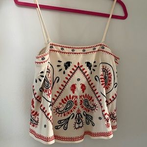 Free people embroidered tank